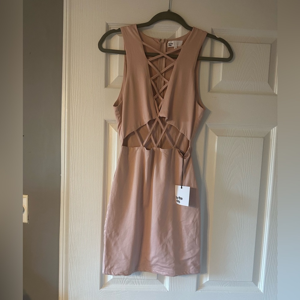 Light Pink By The Way cutout dress